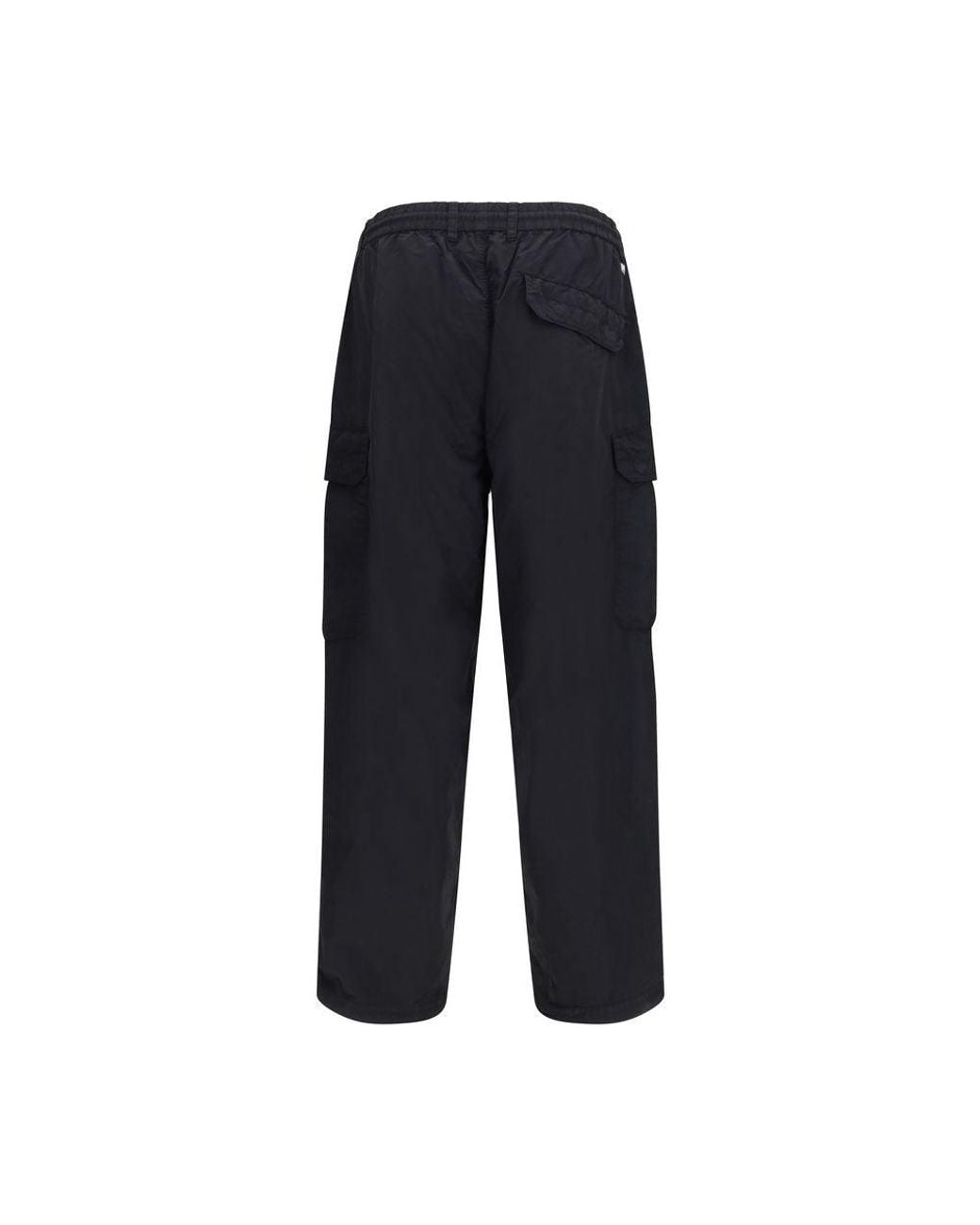 C P Company Blue Black Nylon Cargo Pants for men