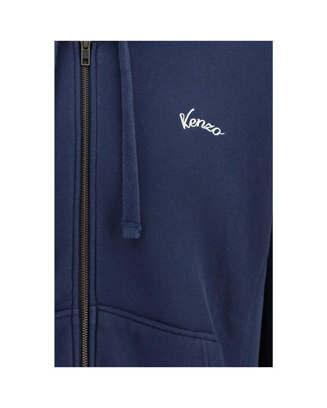KENZO Blue Cotton Sweatshirt for men
