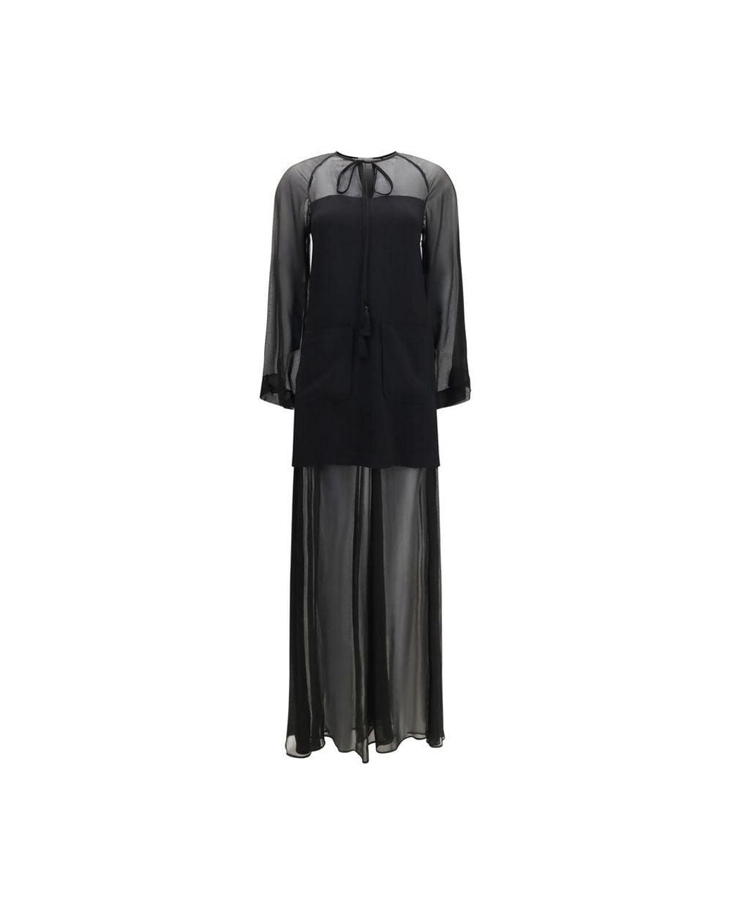 Forte_forte Black Viscose Casual Dress