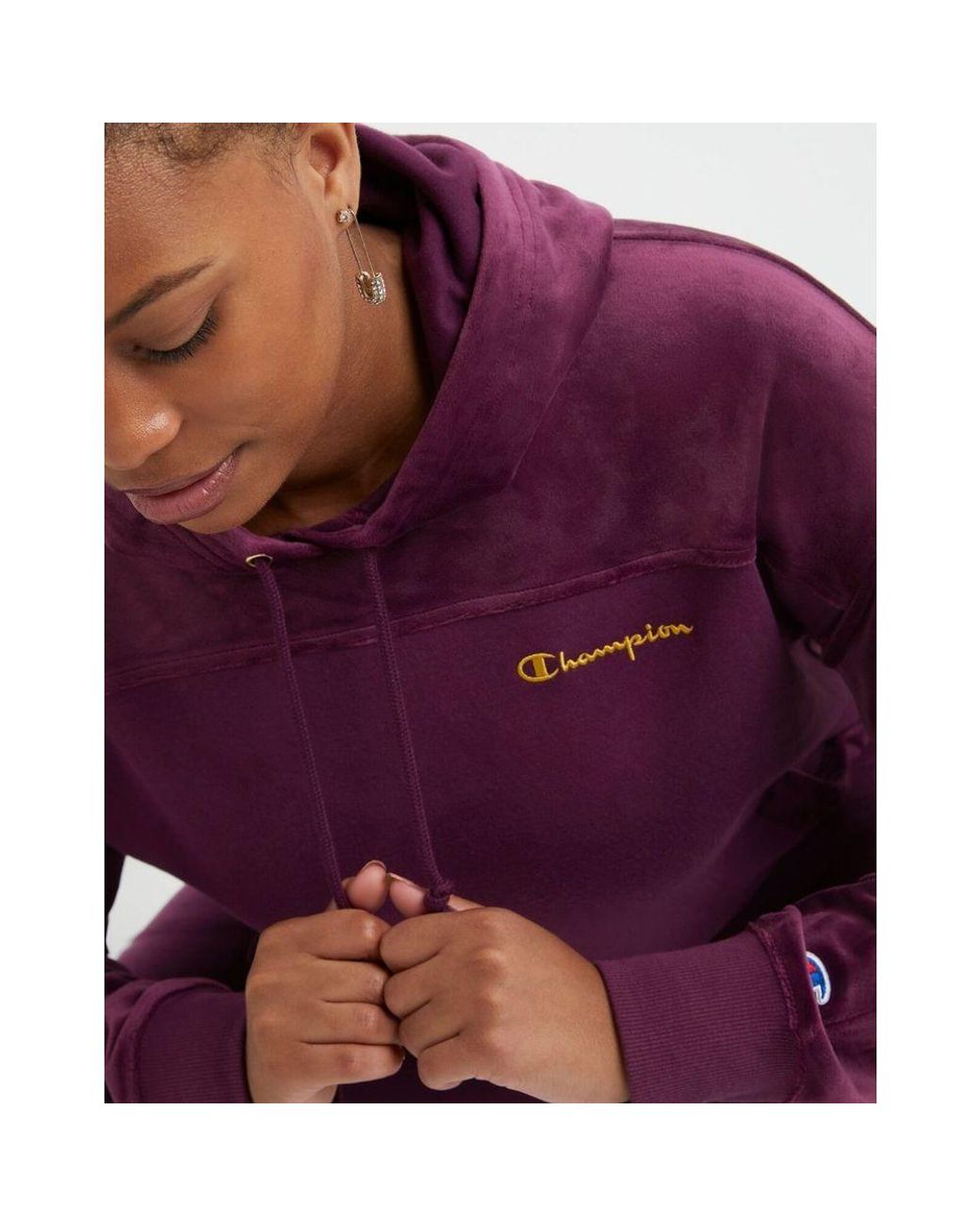 Champion Purple Polyester Sweatshirt