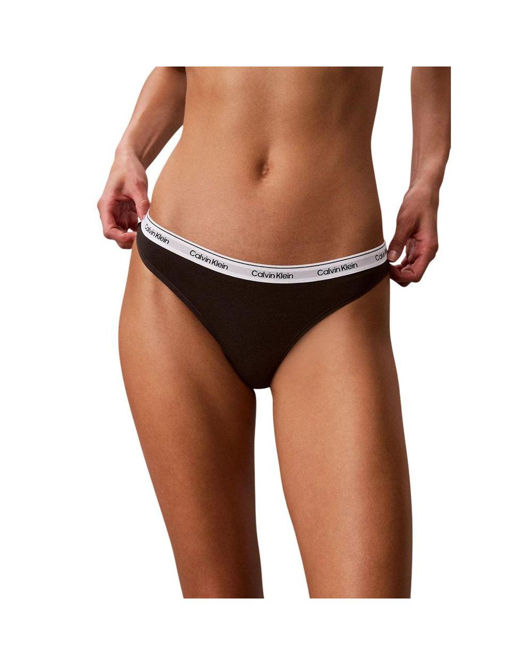 Calvin Klein Multicolor Black And White Cotton Pantie