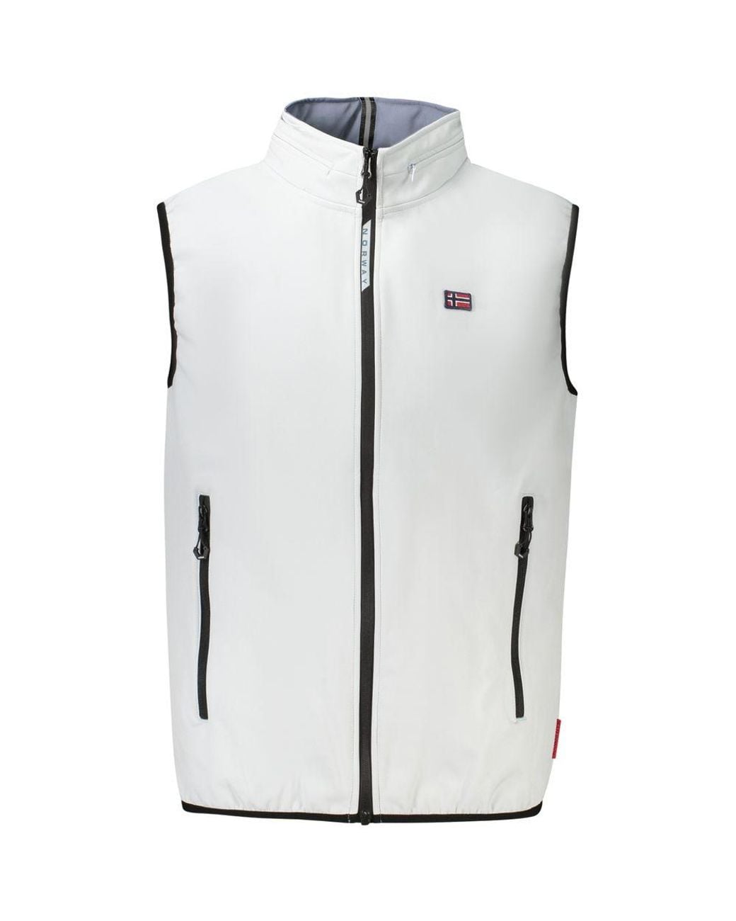 Norway 1963 White Polyester Vest for men