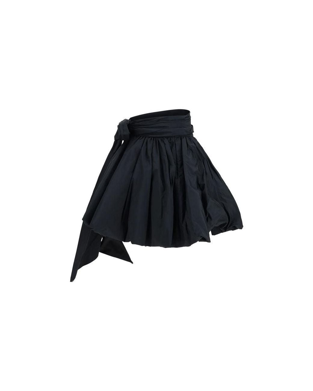 Blumarine Black Polyester Midi Skirt