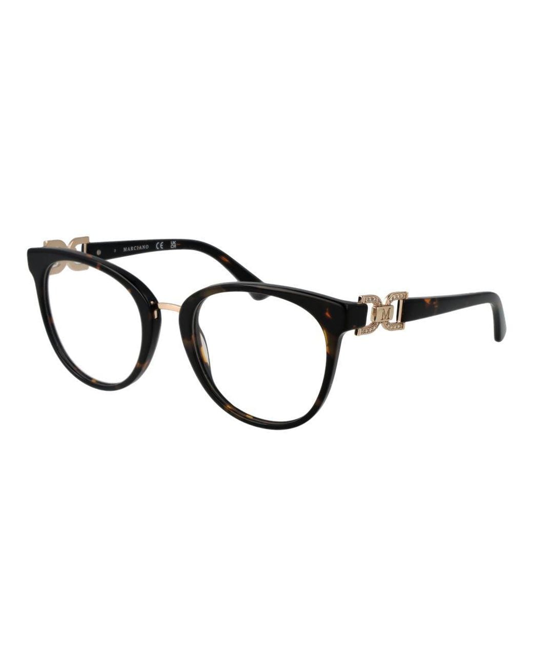 MARCIANO BY GUESS Black Brown Acetate Glasses (frames) for men