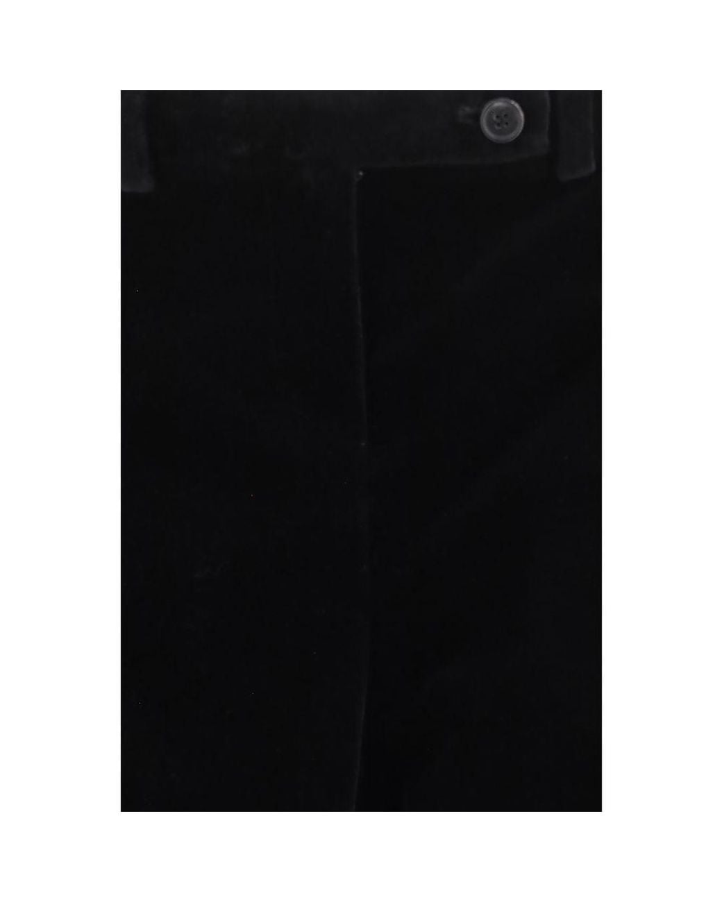 Khaite Black Viscose Casual Pants