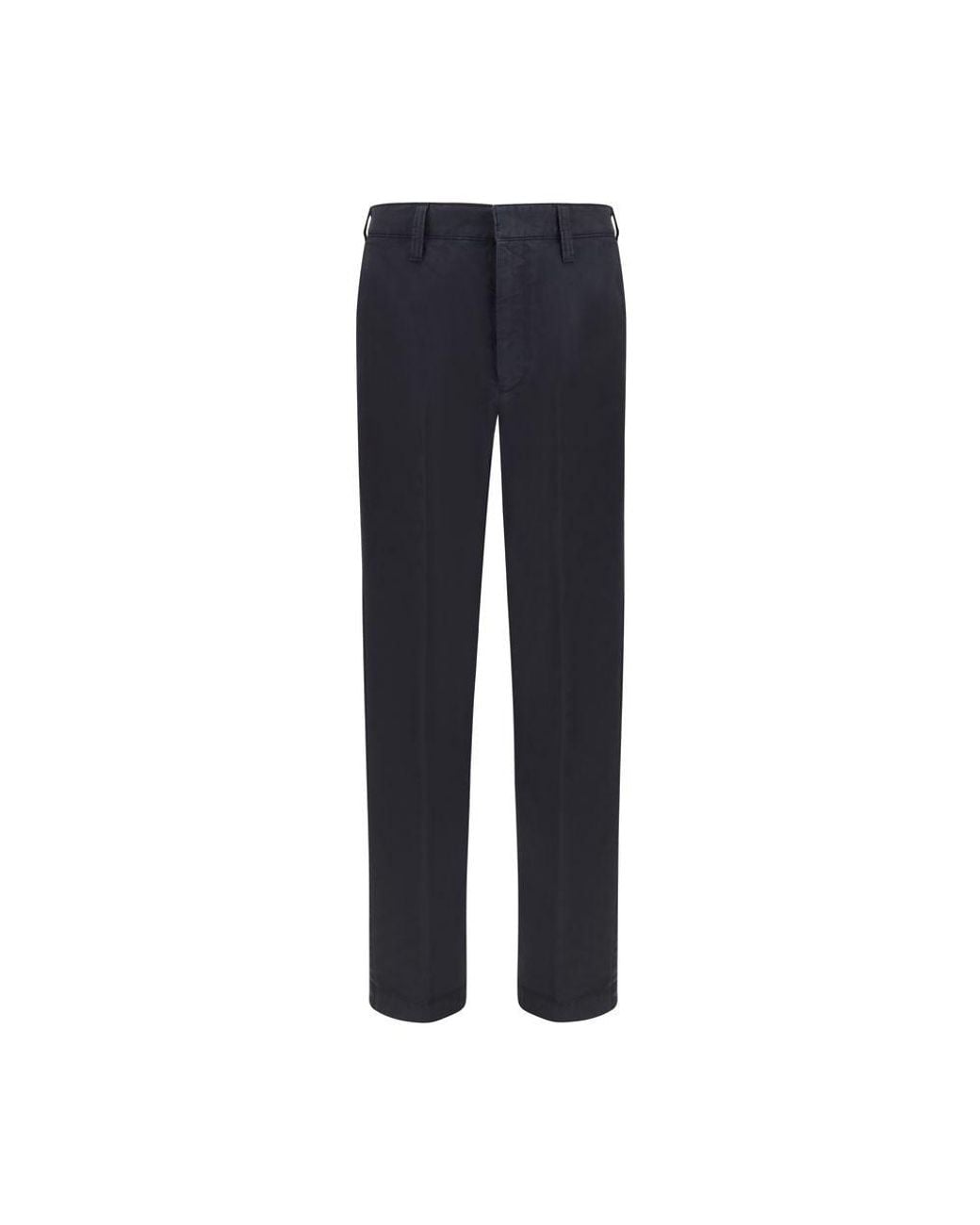 Prada Blue Cotton Casual Pants for men