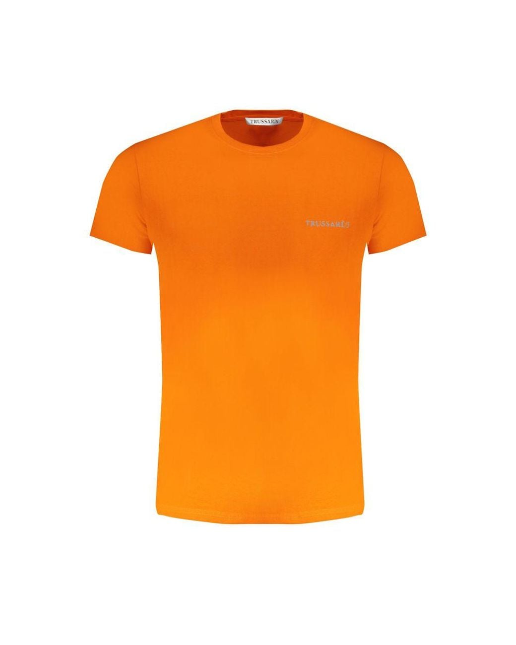 Trussardi Orange Cotton T-Shirt for men