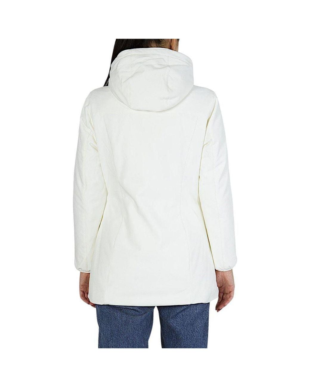Yes Zee White Polyamide Shell Jacket