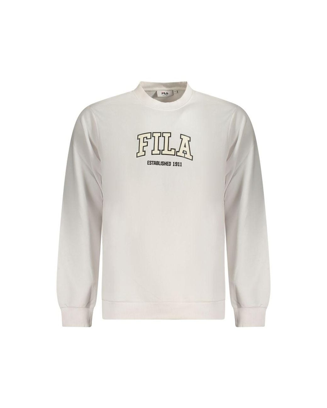 Fila Gray Bianco Cotton Men's Sweatshirt for men