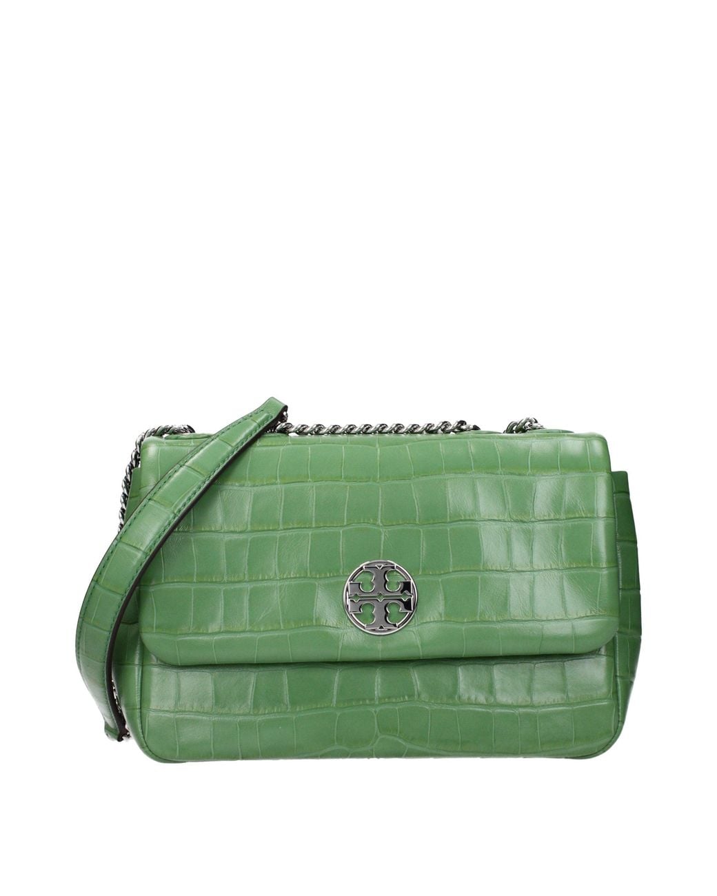 Tory Burch Green Leather Shoulder Bag