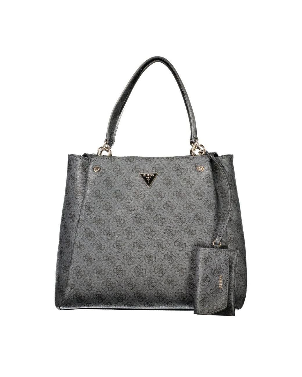 Guess Gray Black Polyurethane 's Bag