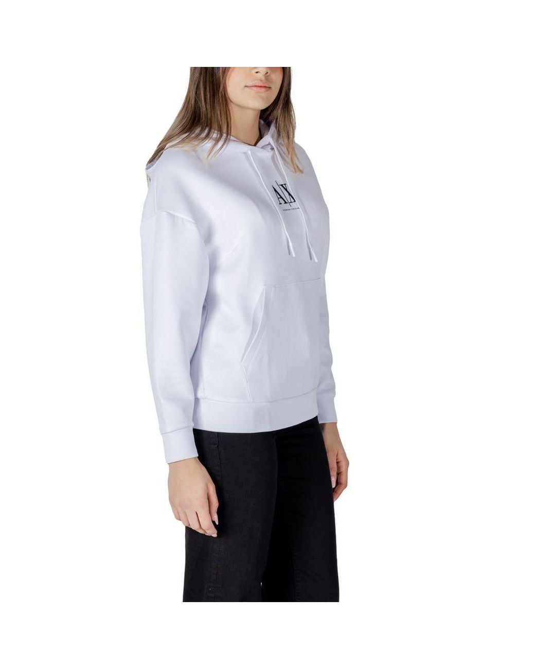 ARMANI EXCHANGE White Cotton Hoody