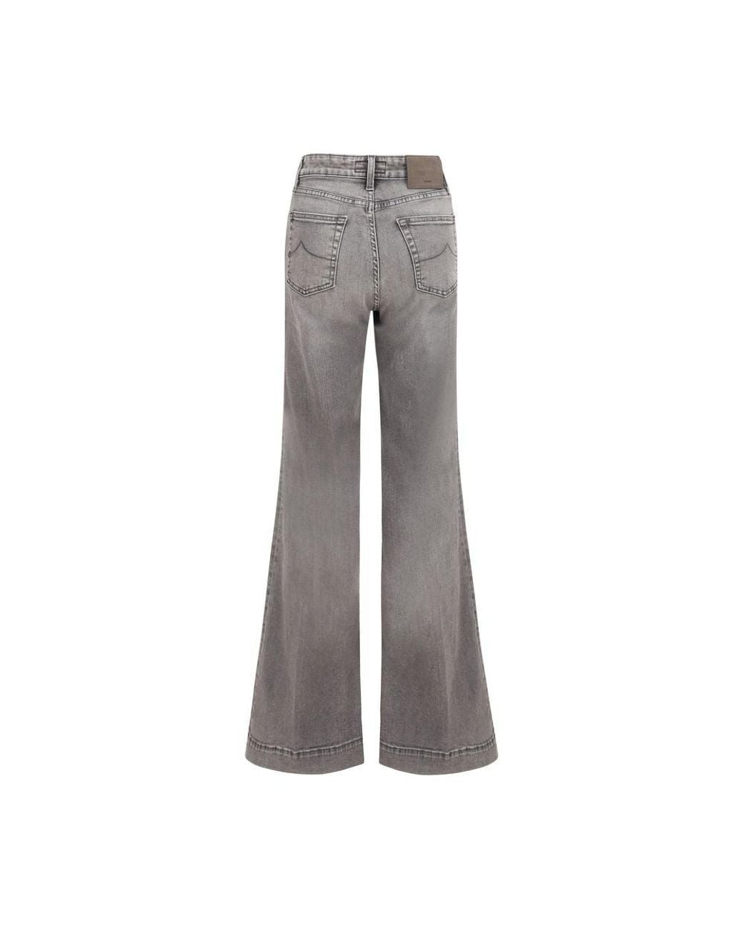 Jacob Cohen Gray Cotton Flared Jeans