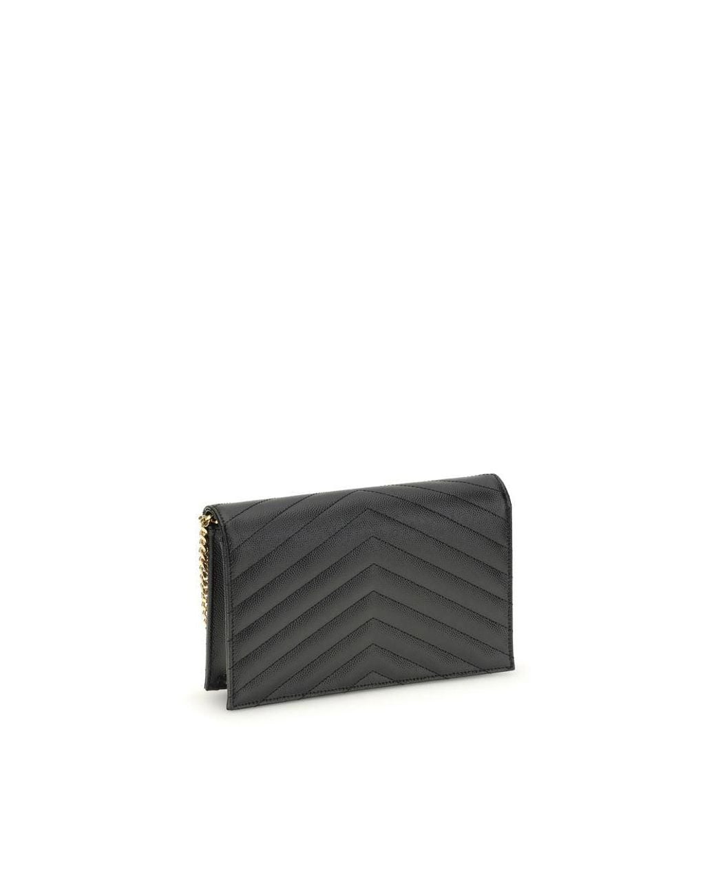 Saint Laurent Black Calf Leather Bos Taurus Wallet