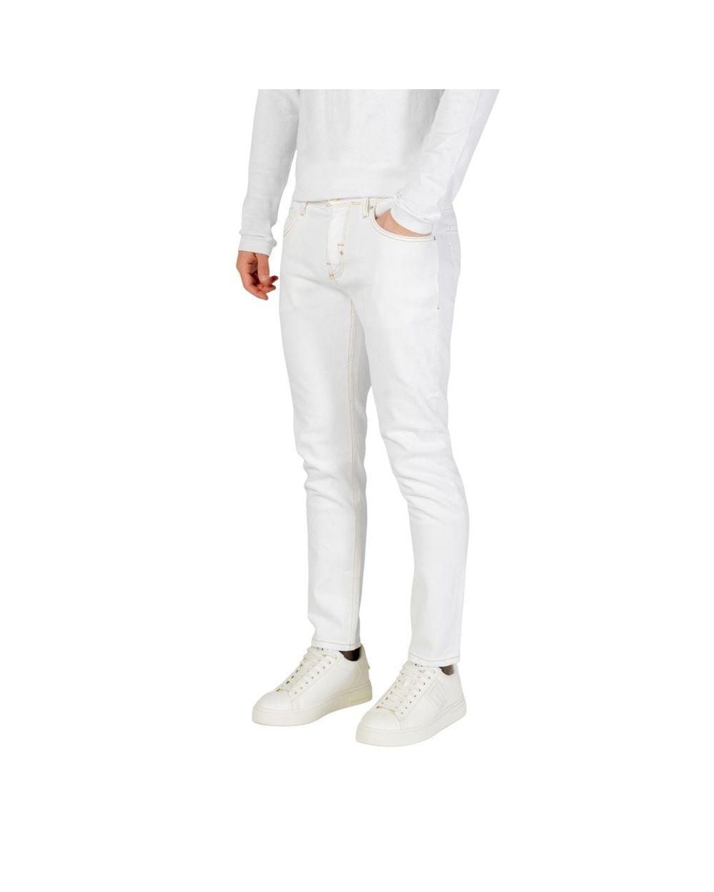 Antony Morato White Cotton Skinny Jeans for men