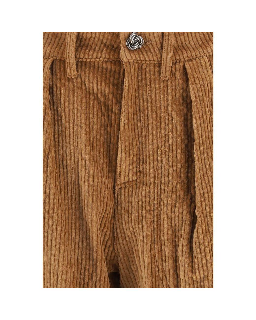Kristina Ti Brown Cotton Casual Pants