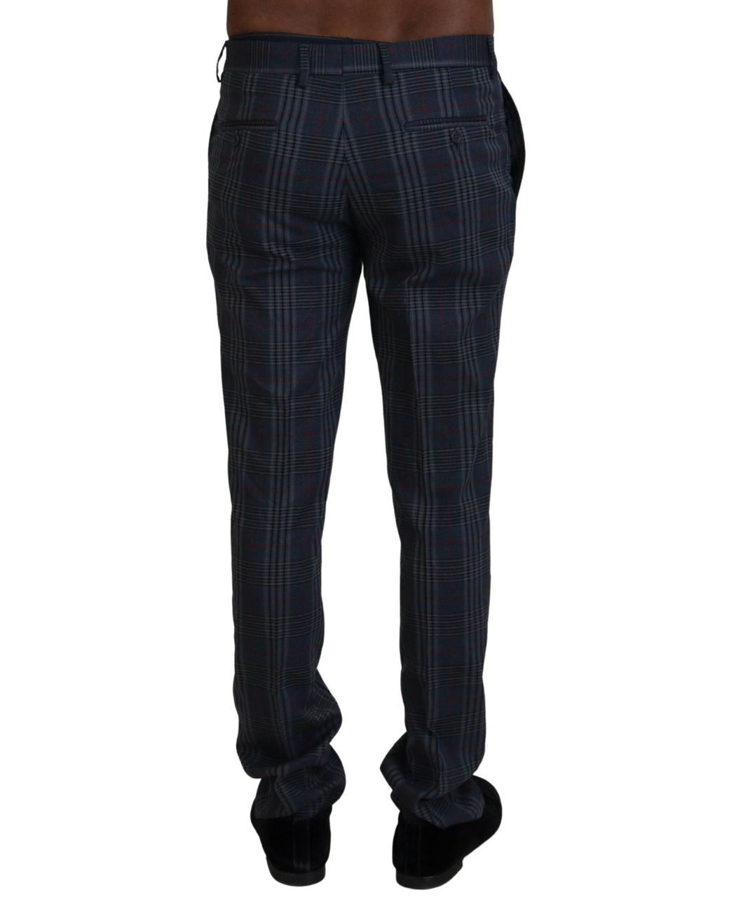Bencivenga Blue Elegant Pure Wool Trousers for men
