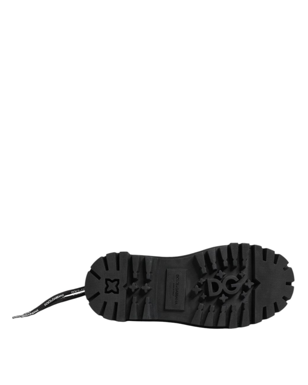 Dolce & Gabbana Black Lace-Up Boots for men