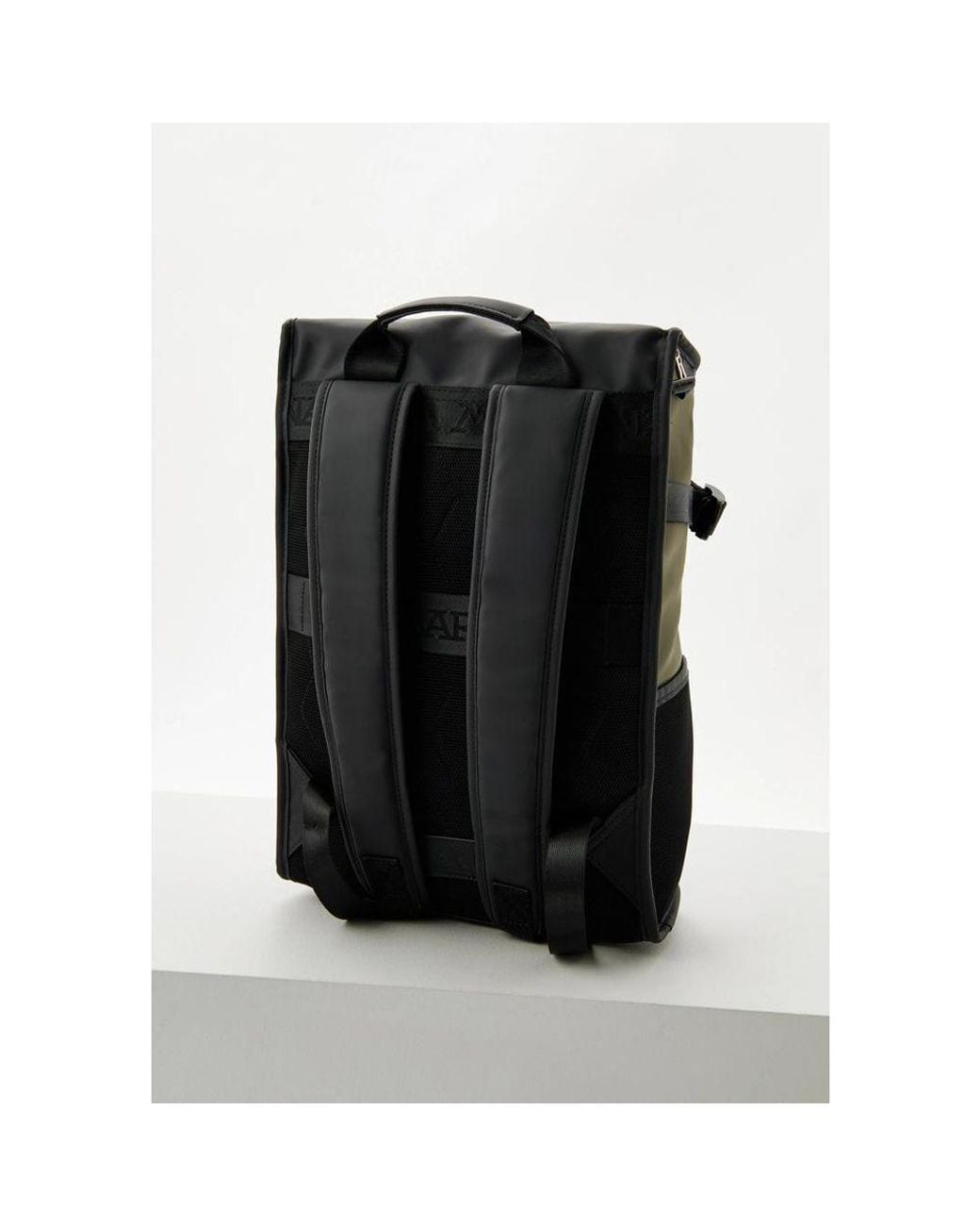 La Martina Green Bicolor Polyethylene Backpack for men