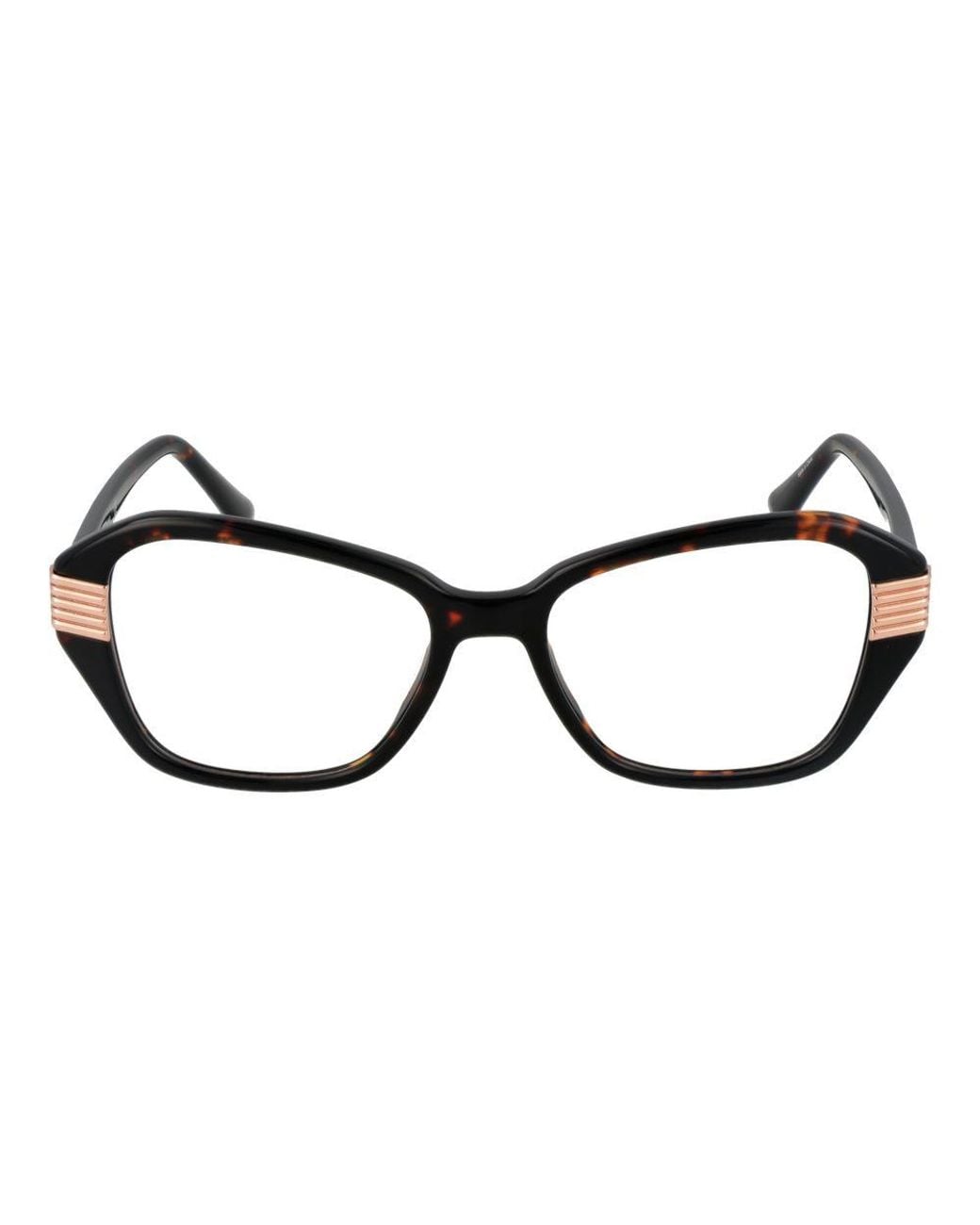 MARCIANO BY GUESS Black Brown Acetate Glasses (frames) for men