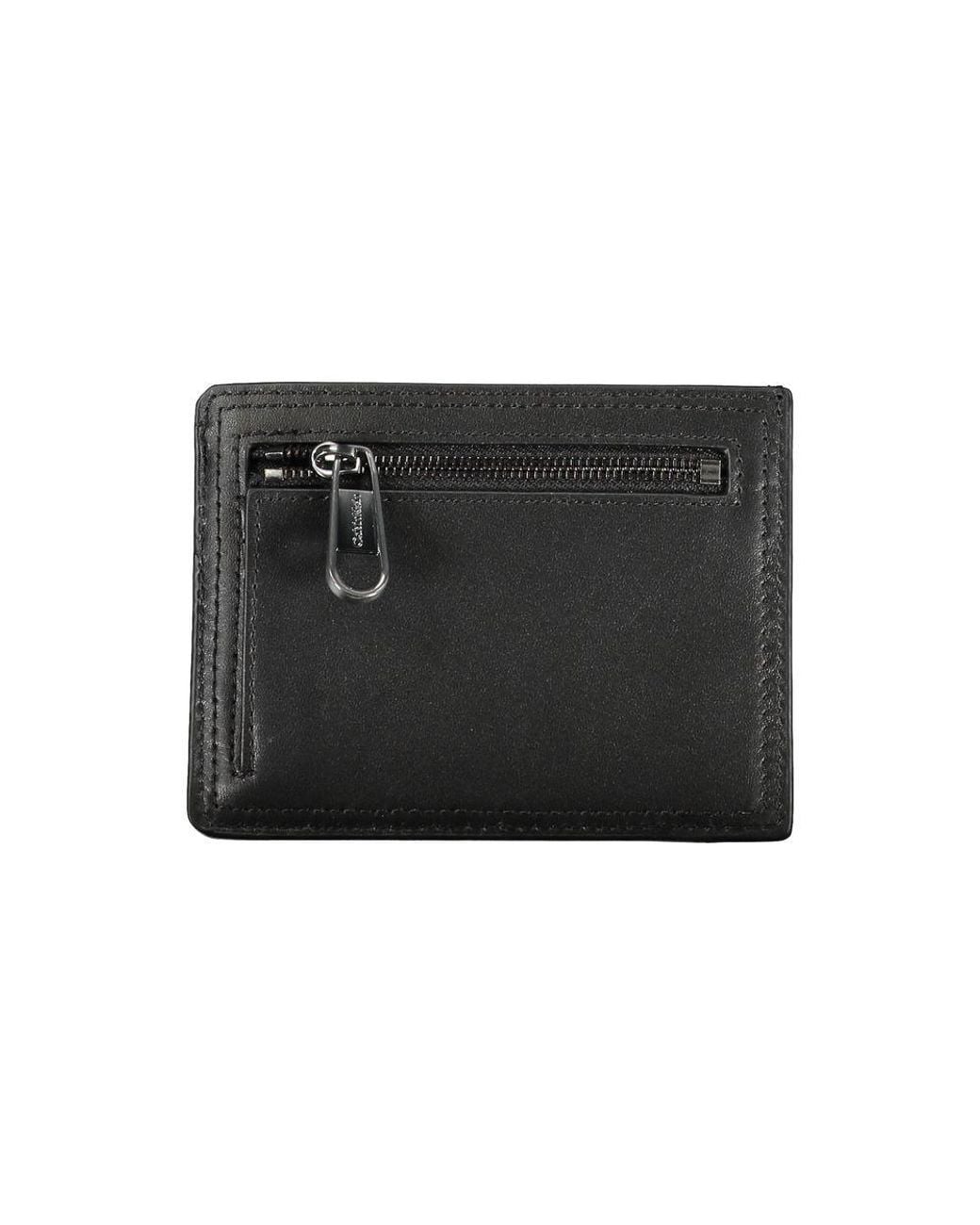 Calvin Klein Black Minimalism Id Cardholder Wallet for men