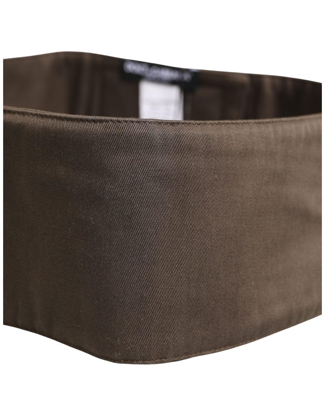 Dolce & Gabbana Brown Viscose Wide Belt Waist Cummerband Nylon Elastane for men