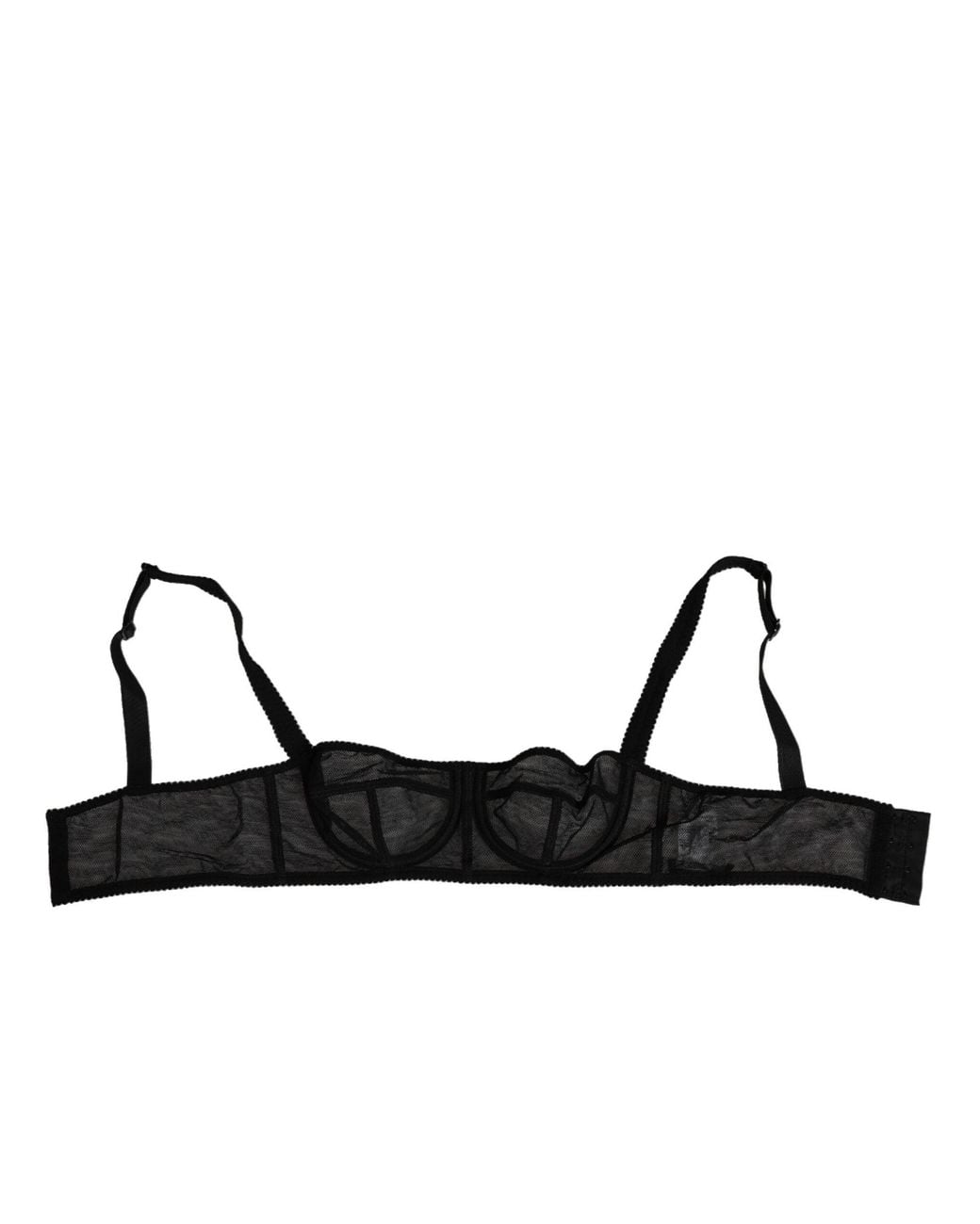 Dolce & Gabbana Black Floral Underwired Balconette Bra Underwear Co+21+Pa Clothing