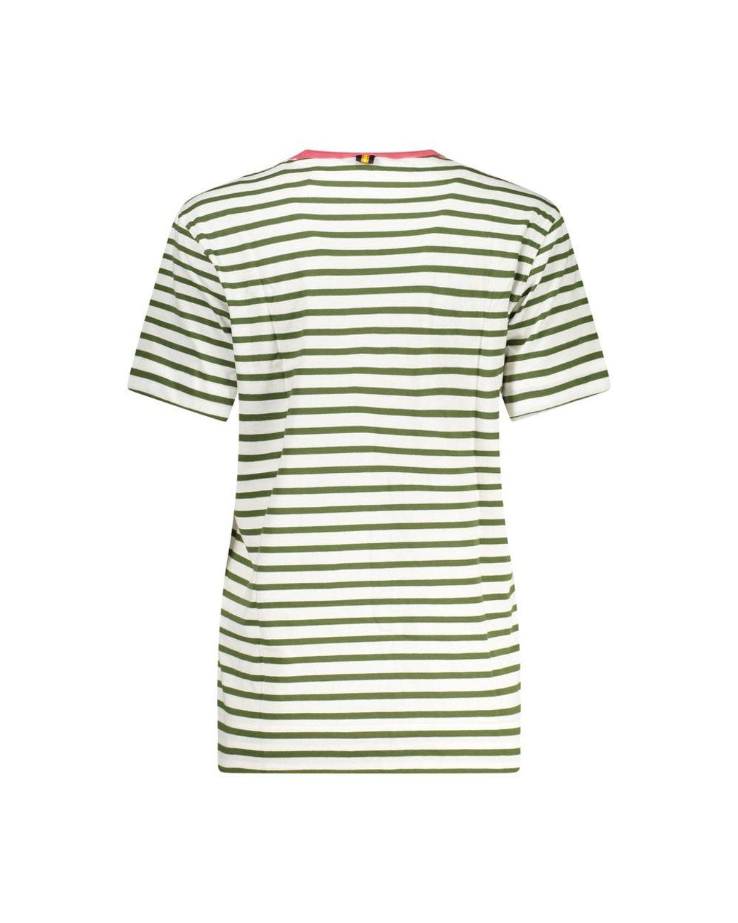 K-Way Green Bianco Cotton 's T-shirt - S