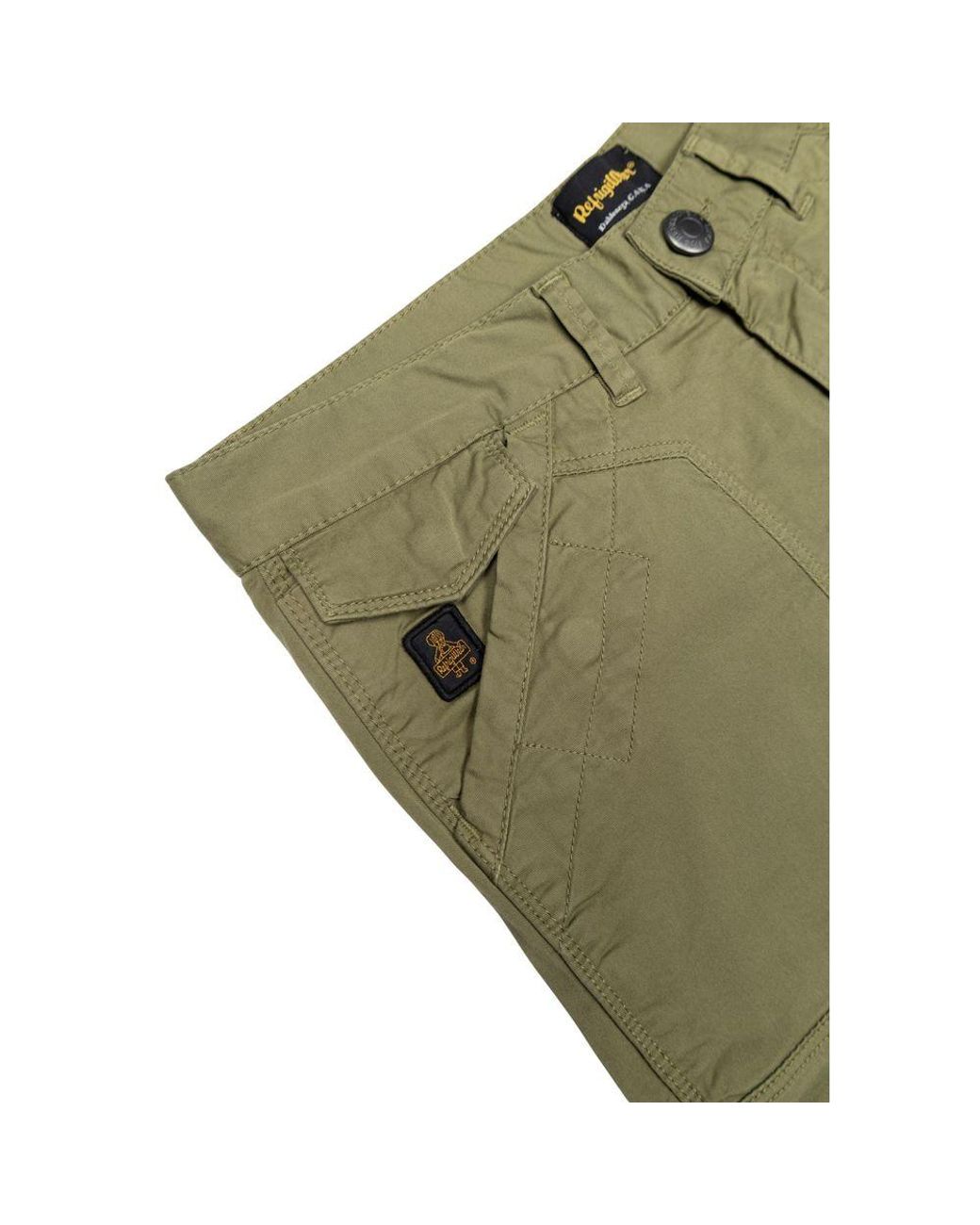 Refrigiwear Green Cotton Bermuda for men