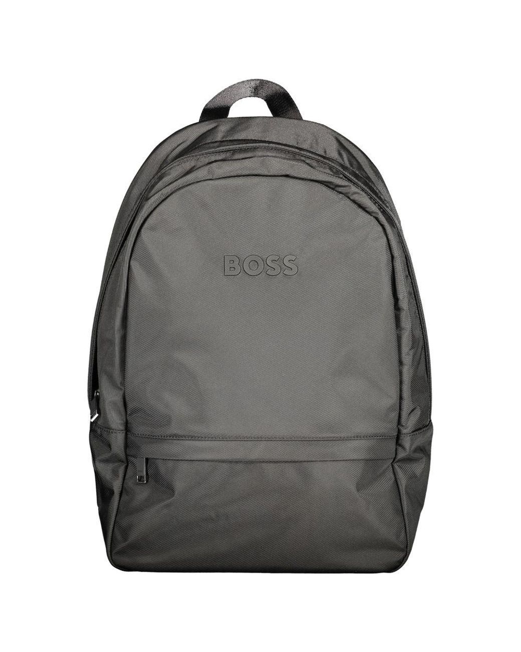 Boss Gray Backpacks for men