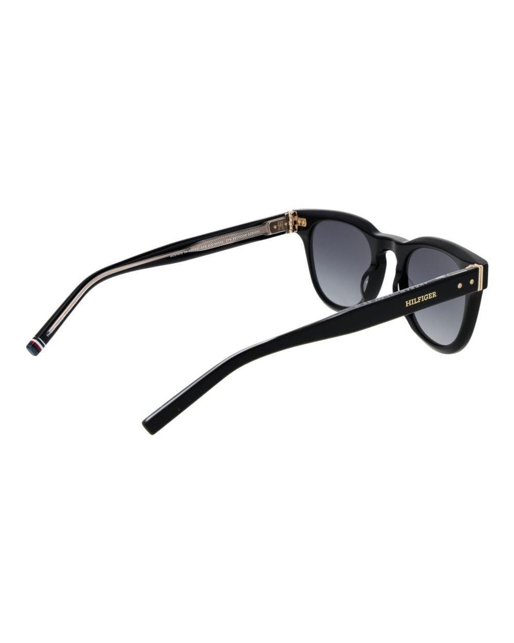 Tommy Hilfiger Black Acetate Sunglasses for men