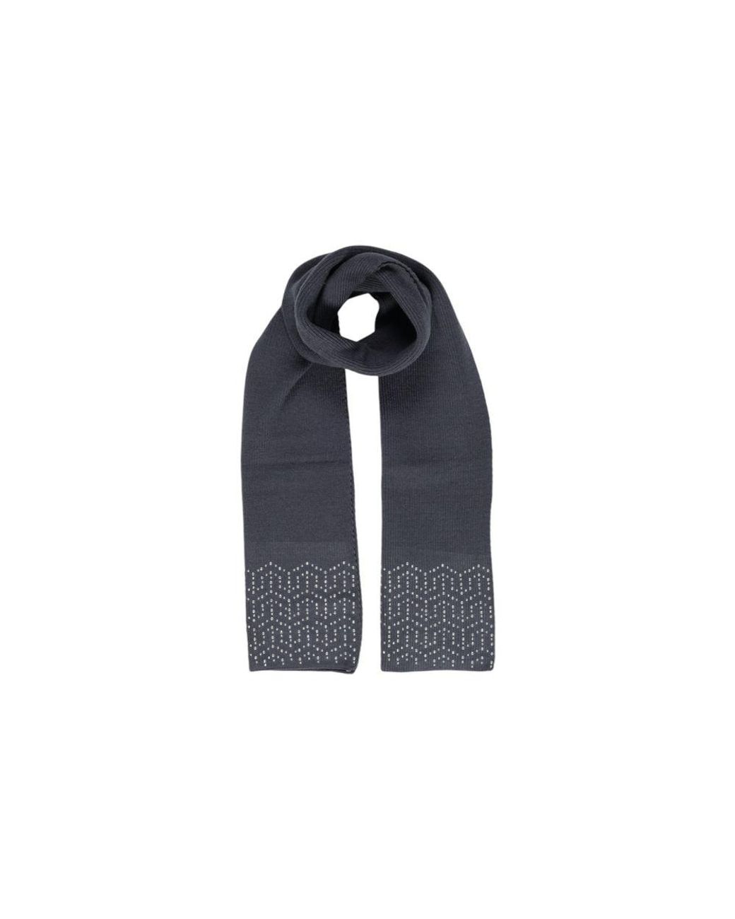 Pieces Blue Gray Polyester Scarf