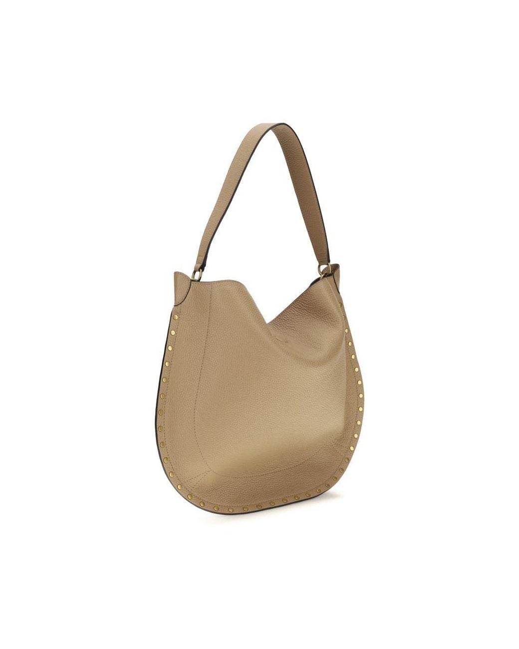 Isabel Marant Natural Beige Calf Leather Bos Taurus Shoulder Bag