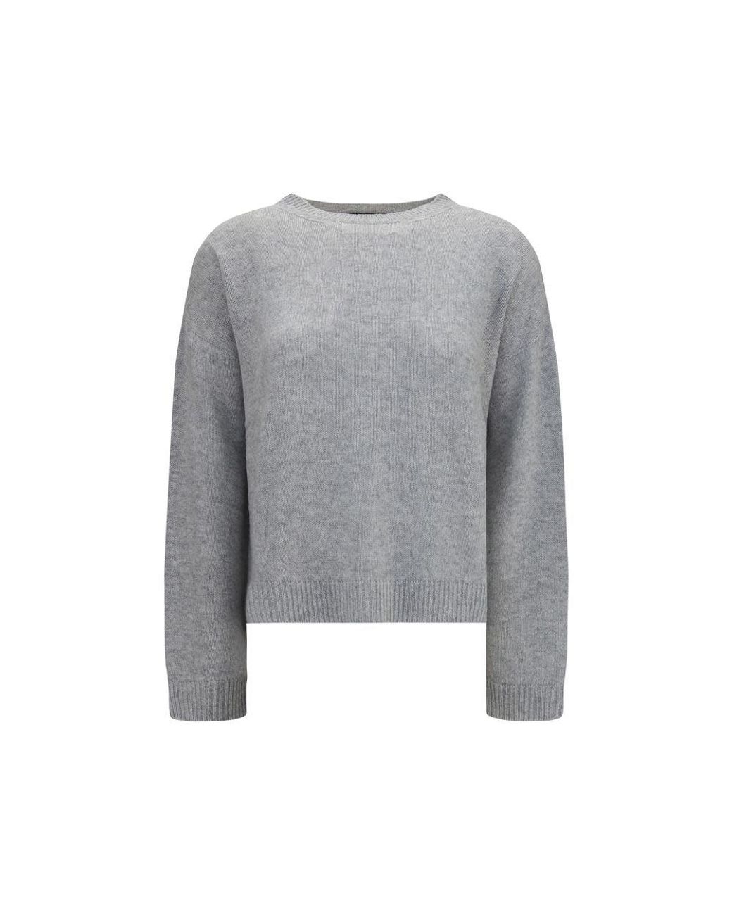 Fabiana Filippi Gray Cashmere Sweatshirt