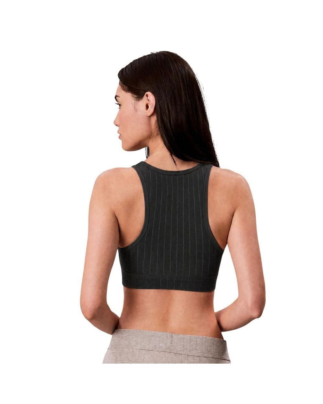 Calvin Klein Black Cotton Bra