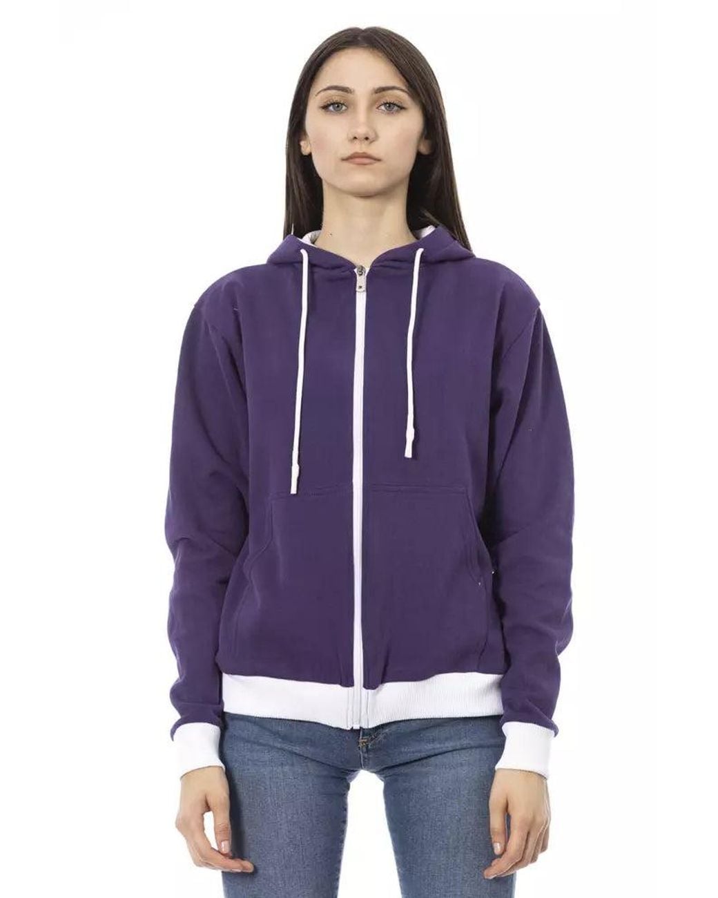Baldinini Purple Cotton Sweater