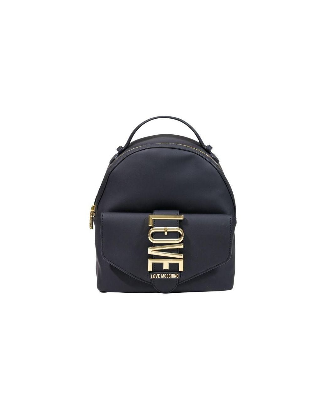Love Moschino Blue Black Polyethylene Backpack