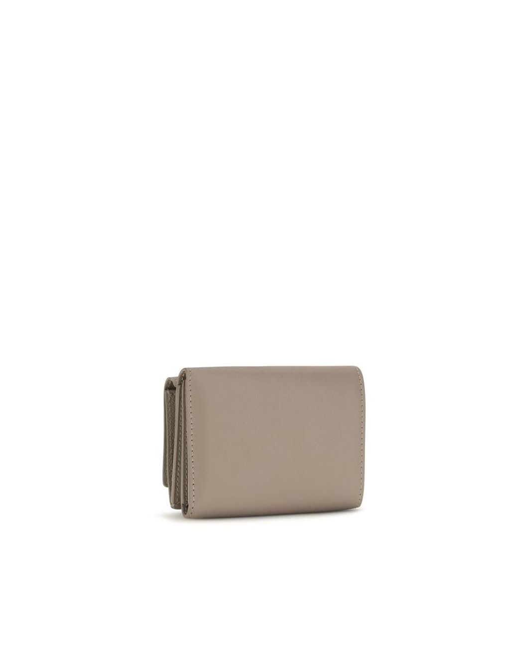 Fendi Gray Beige Calf Leather Bos Taurus Wallet