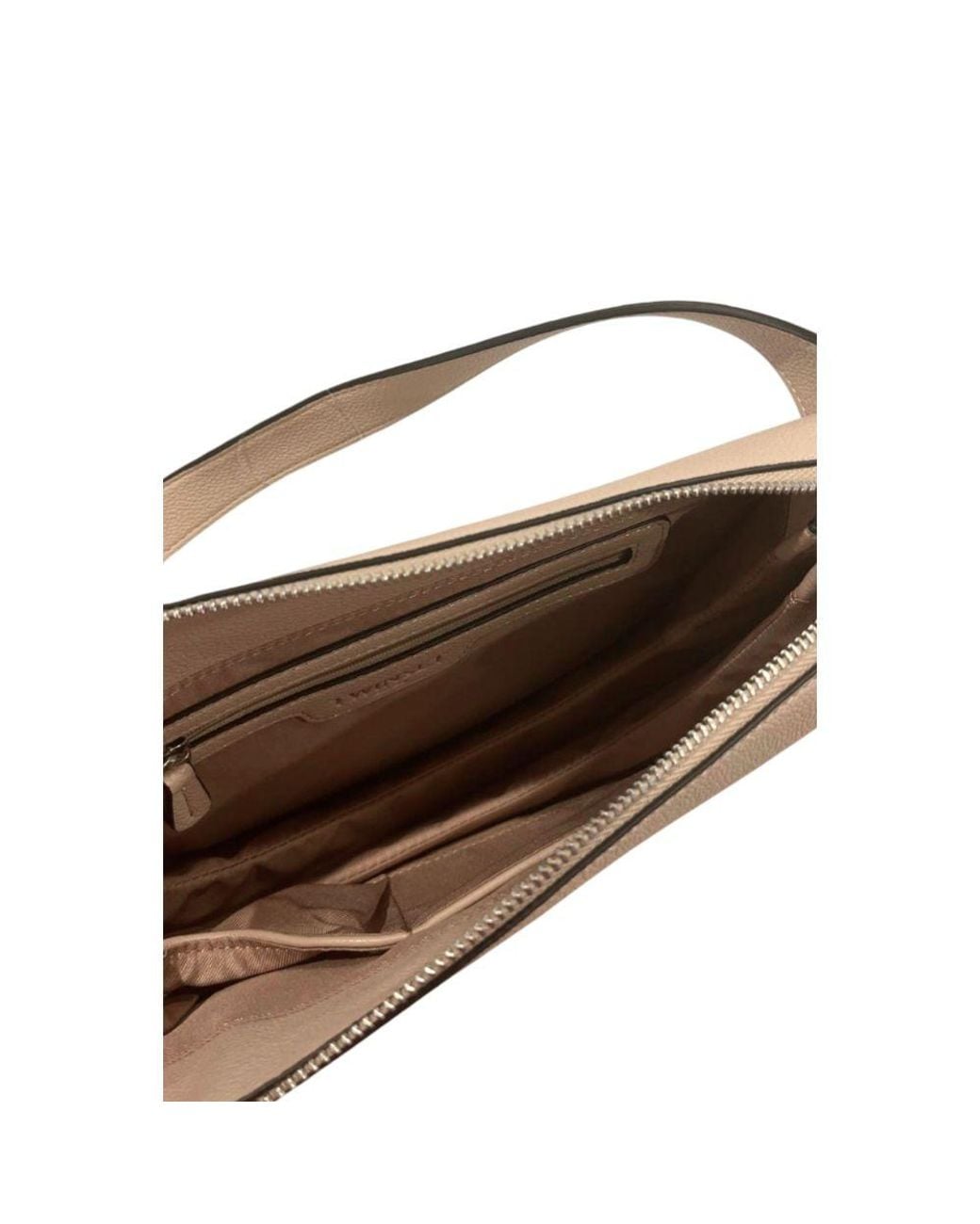 Twinset Brown Pink Pu Shoulder Bag