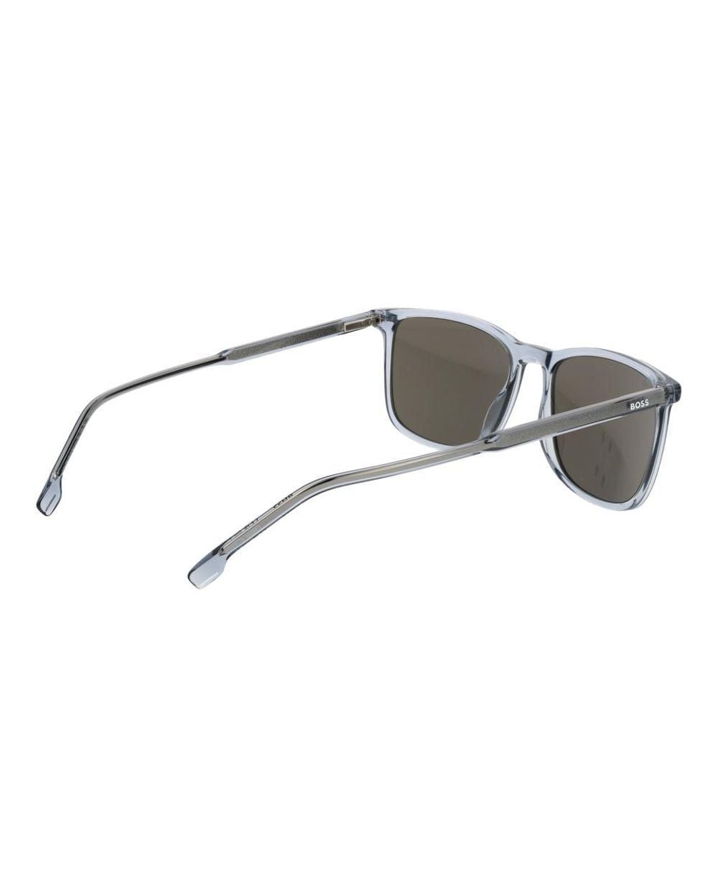 Boss Gray Blue Acetate Sunglasses for men