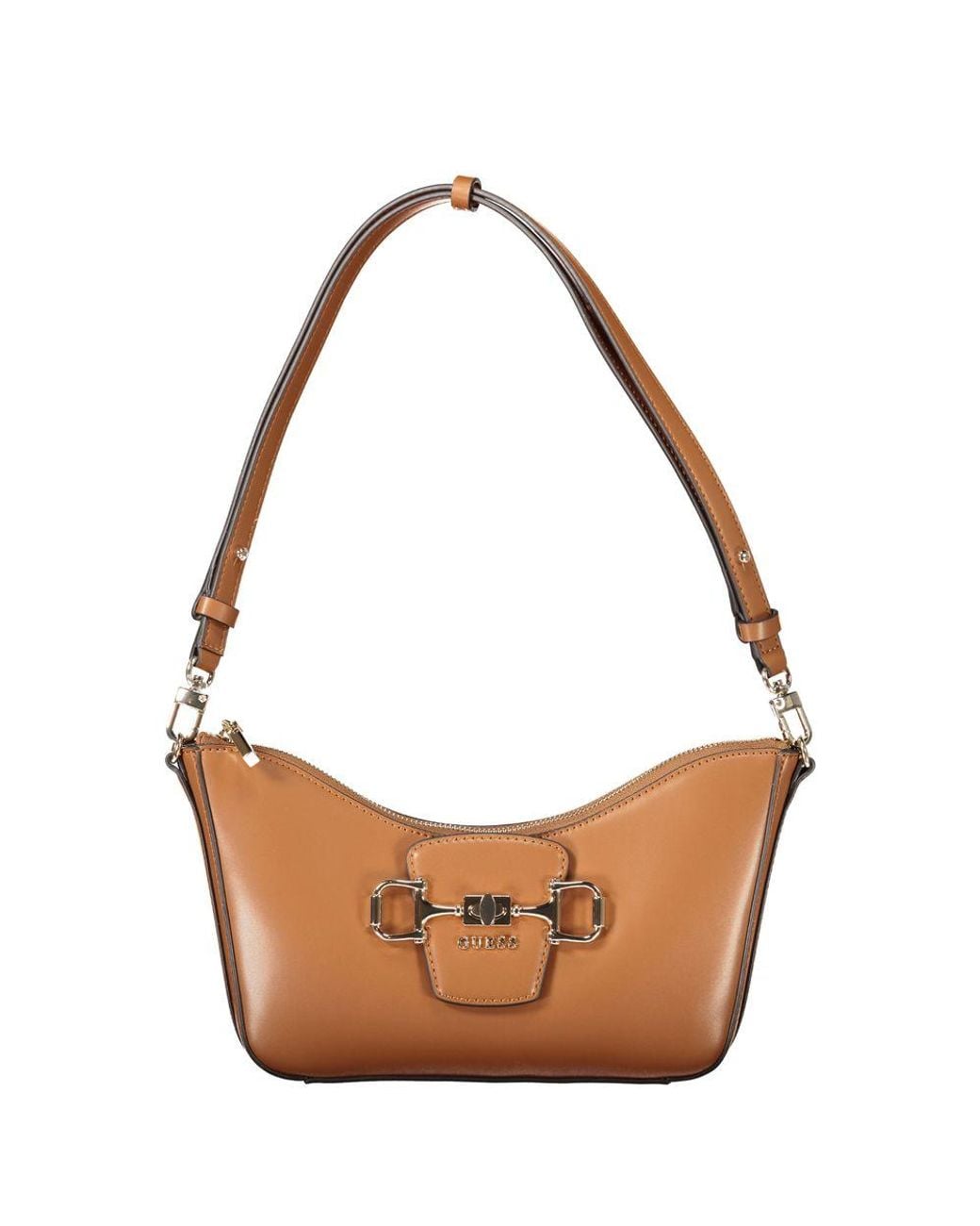 Guess Brown Marrone Polyurethane Handbag