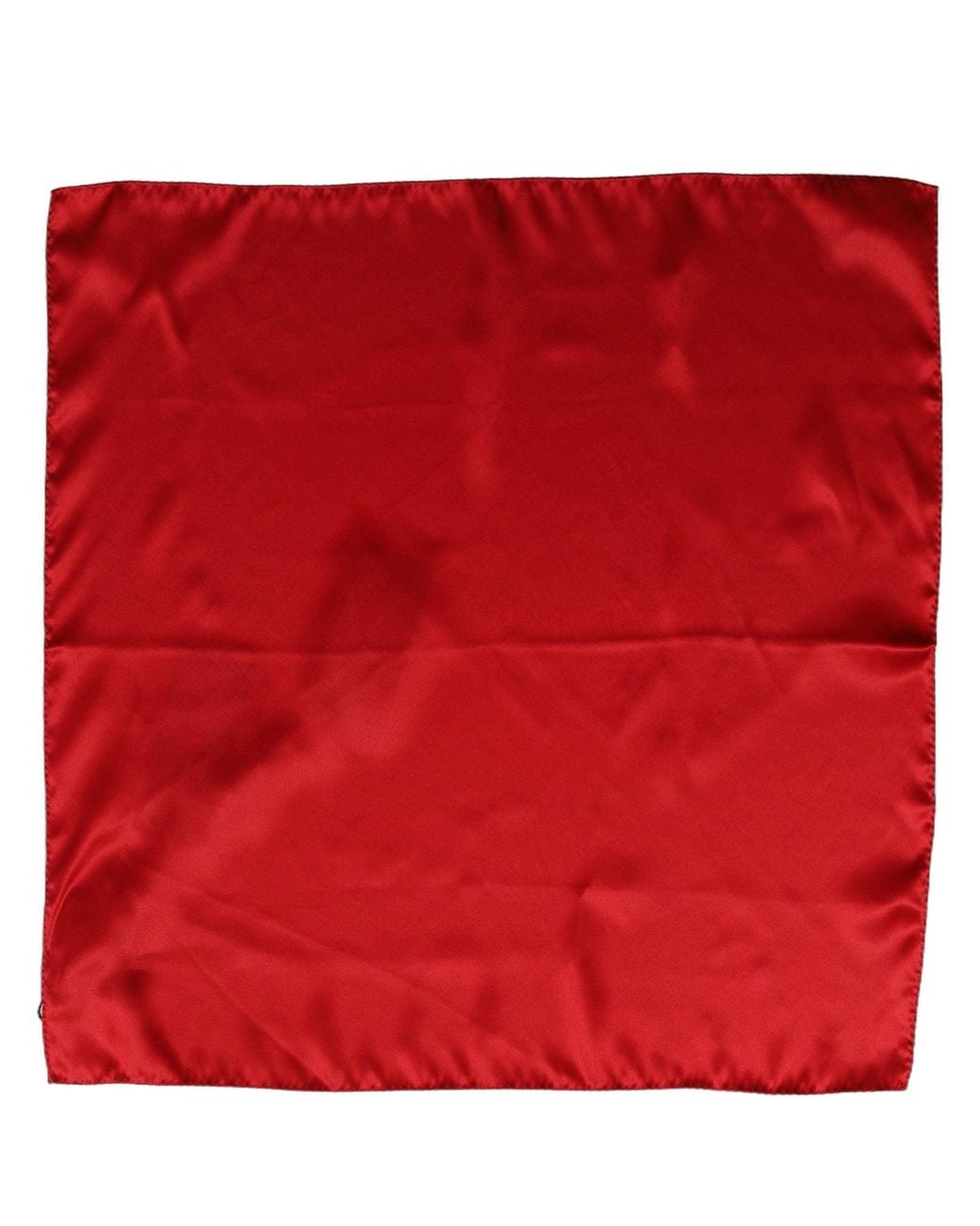 Dolce & Gabbana Red Satin Silk Foulard Handkerchief Scarf