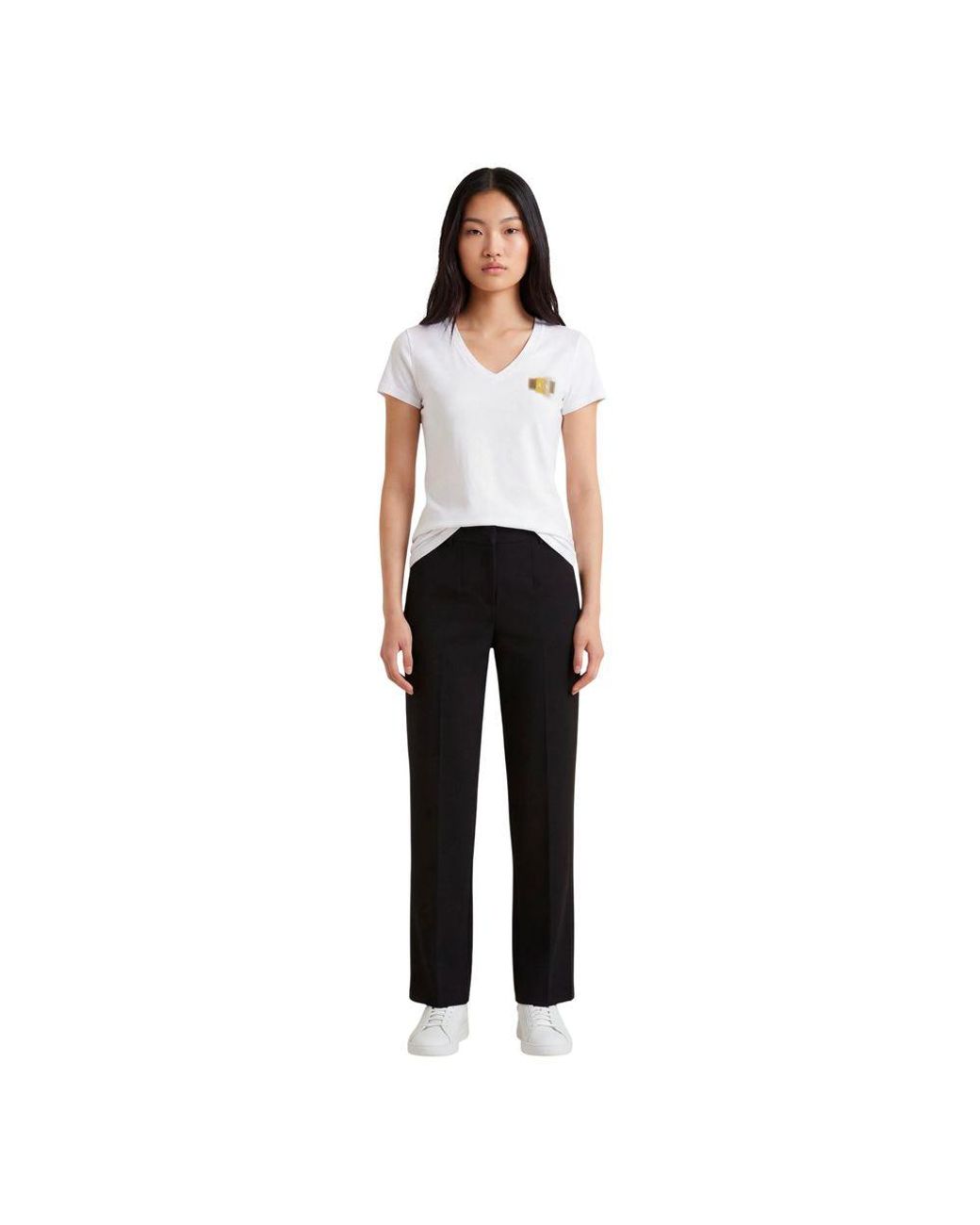 ARMANI EXCHANGE Black Cotton T-Shirt