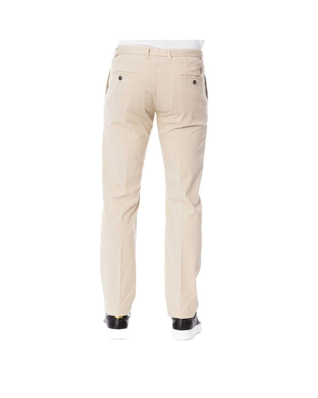 Trussardi Natural Beige Cotton Men Pants for men