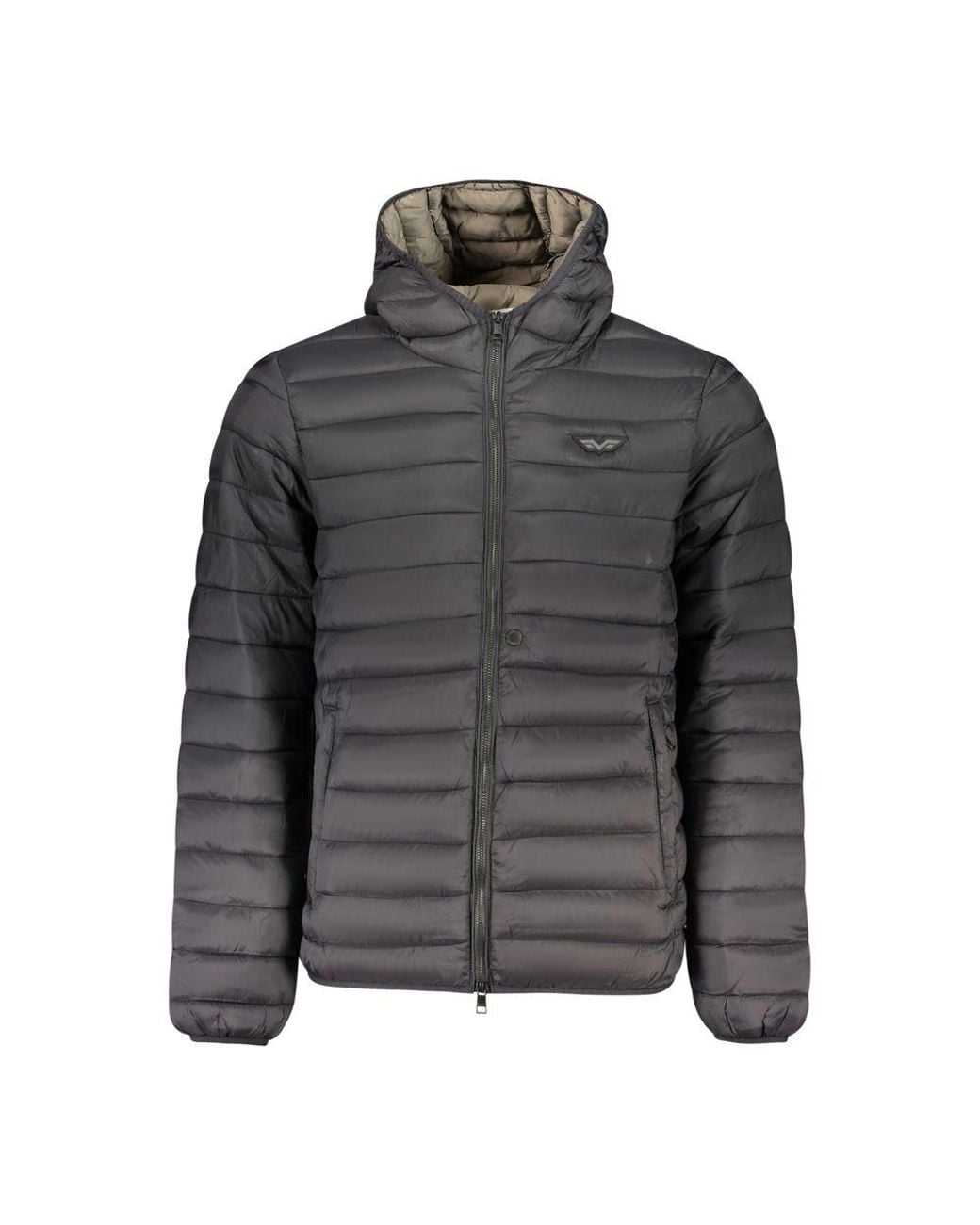 Armata Di Mare Gray Black Polyamide Men's Jacket for men