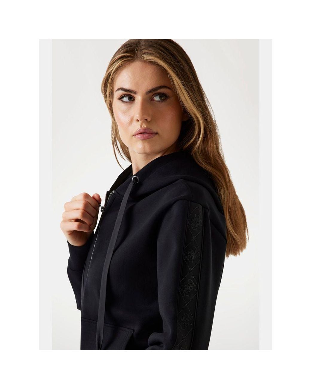 Guess Black Polyester Sweatshirt