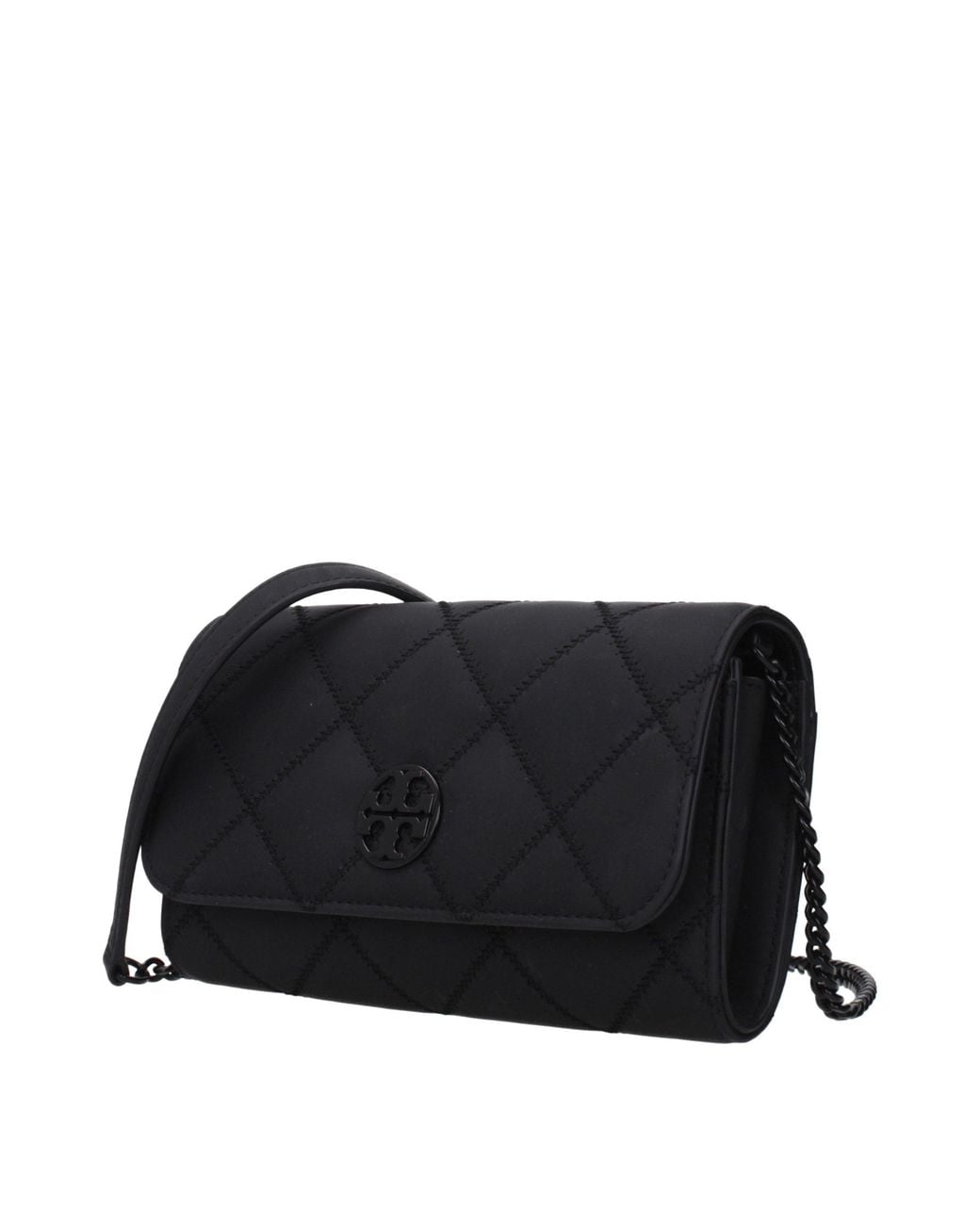 Tory Burch Black Leather Clutch Bag