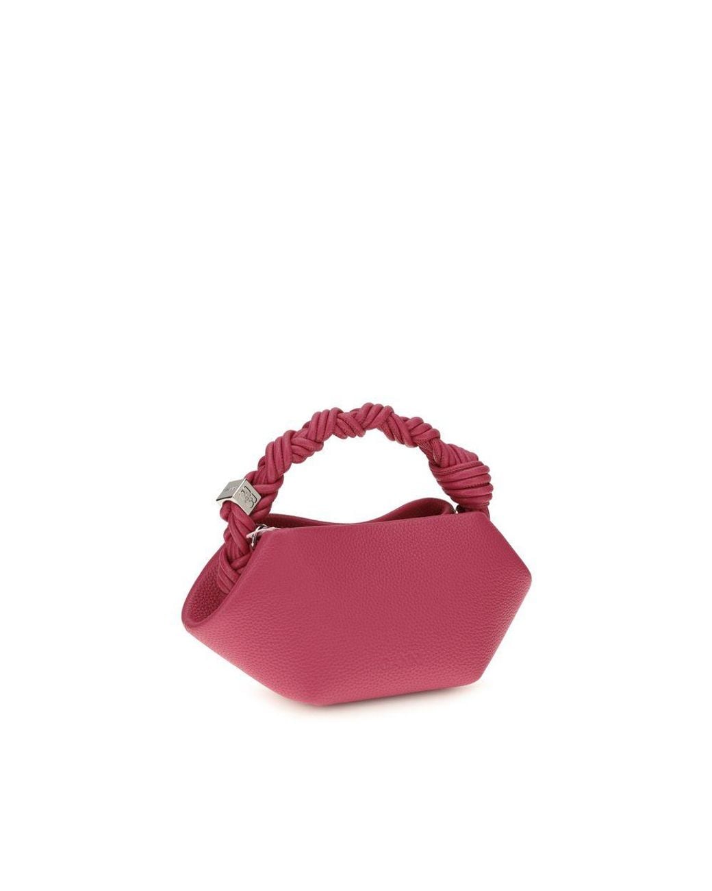 Ganni Pink Multicolor Recycled Polyester Shoulder Bag