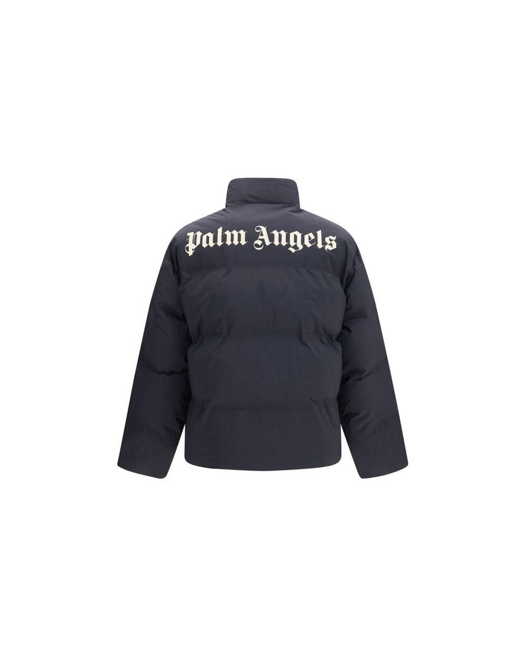 Palm Angels Blue Polyamide Full-Length Jacket for men