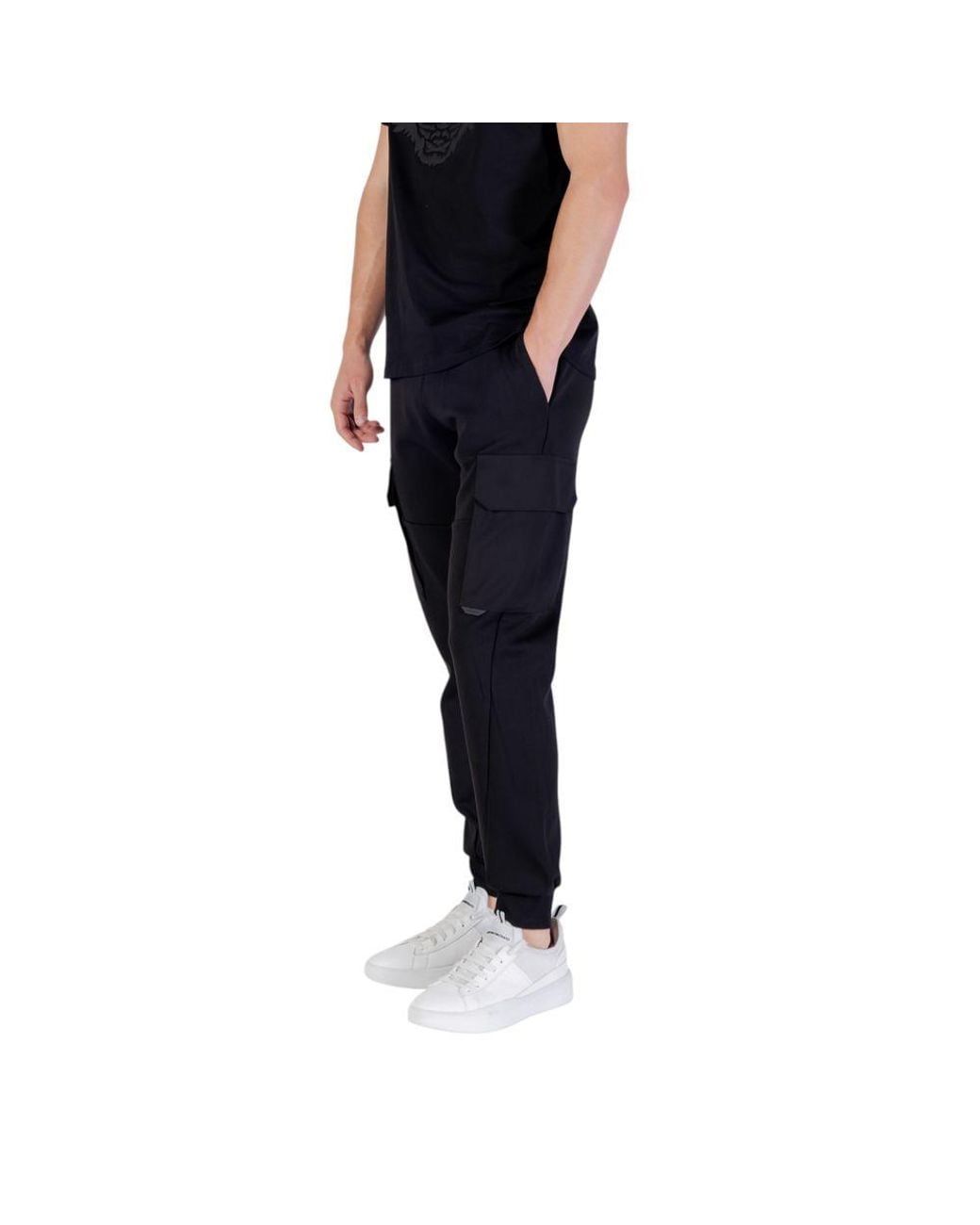 Antony Morato Black Cotton Joggers (workout Pants) for men